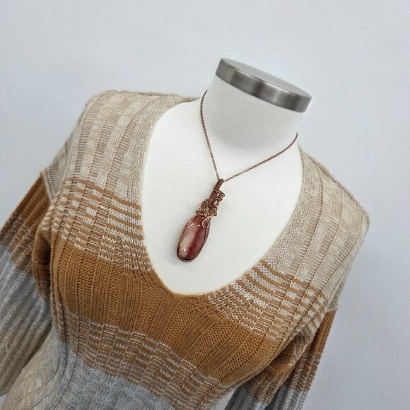 Womens XS Distressed V Neck Striped Knit Sweater Beige Tan Gray Boho Grunge - Picture 5 of 15